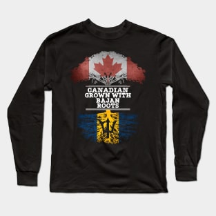 Canadian Grown With Bajan Roots - Gift for Bajan With Roots From Barbados Long Sleeve T-Shirt